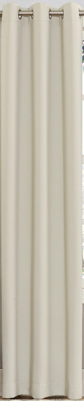 Sun Zero 40"x108" Blackout Kenneth Energy Saving Grommet Curtain Panel